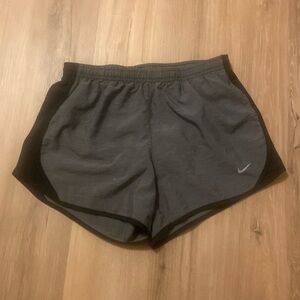 Nike Dri-Fit grey and black athletic shorts